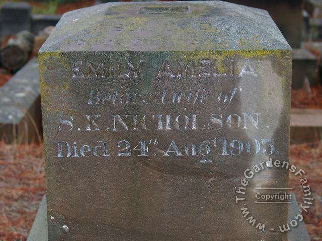 NICHOLSON, Emily Amelia